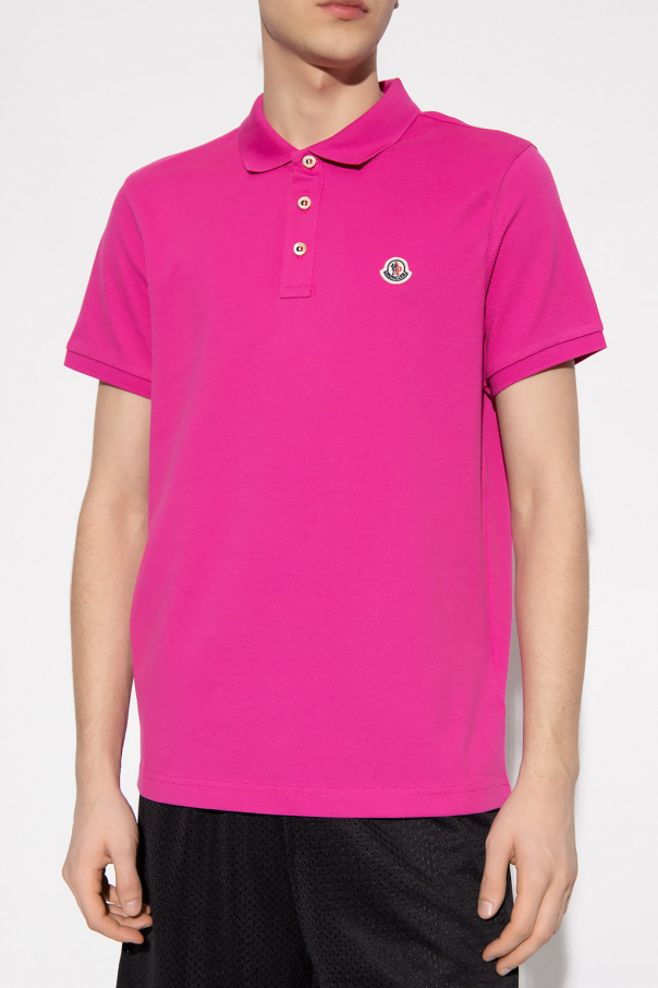 Pink on sale moncler polo